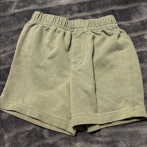 Fisher-Price Green Athletic Shorts with Elastic Waistband